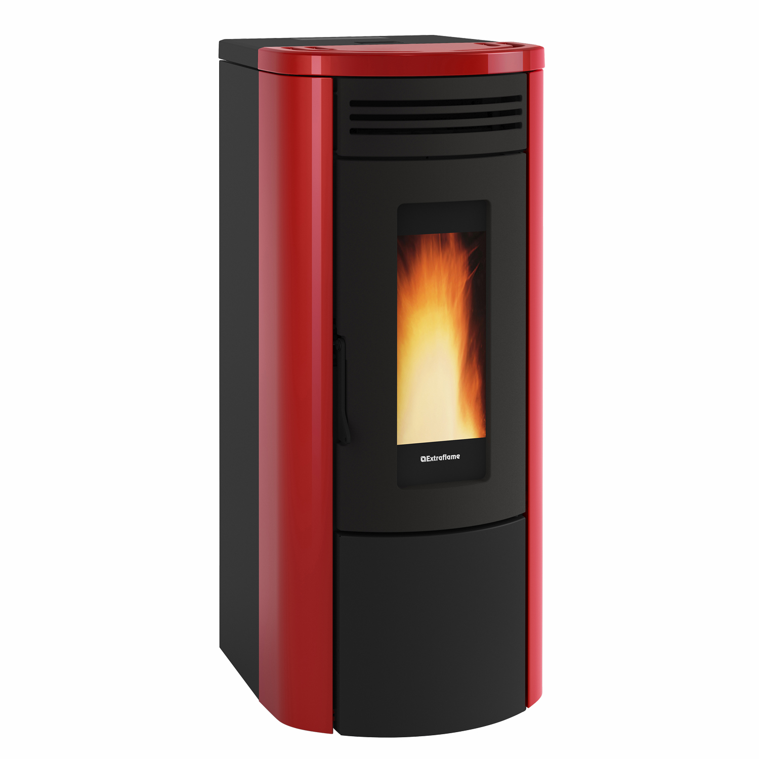 Extraflame COSTANZA IDRO 5.0 - Bordeauxrot wassergeführter Pelletofen – Bild 2