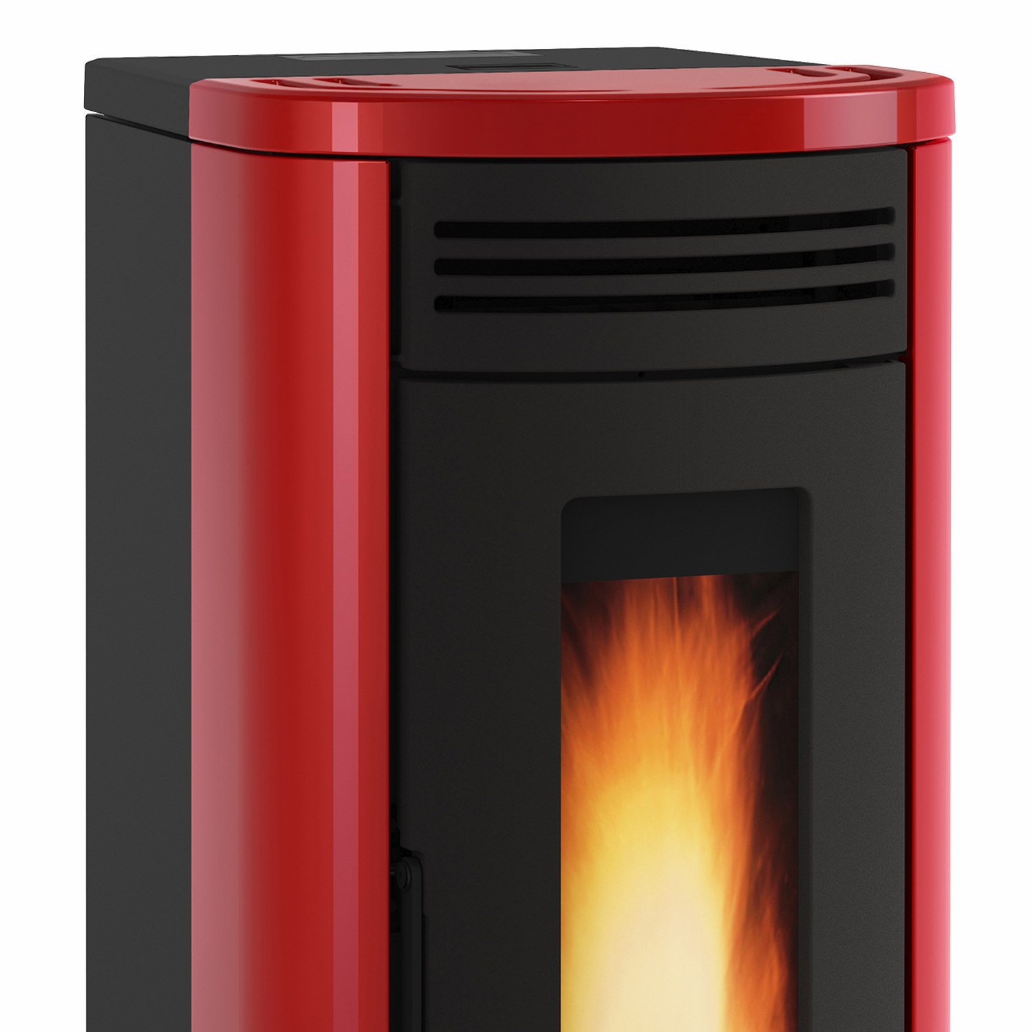 Extraflame COSTANZA IDRO 5.0 - Bordeauxrot wassergeführter Pelletofen – Bild 3
