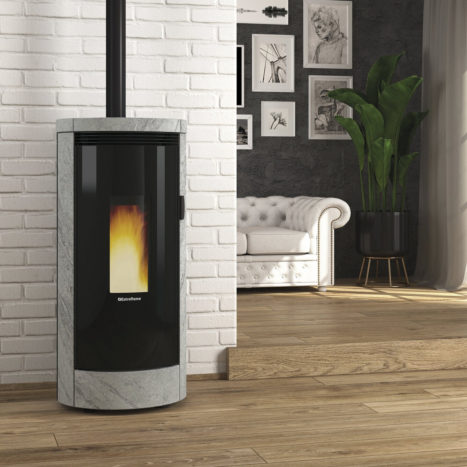 Extraflame DEBBY PLUS PETRA EVO - Naturstein Pelletofen EVOLUTION LINE – Bild 5