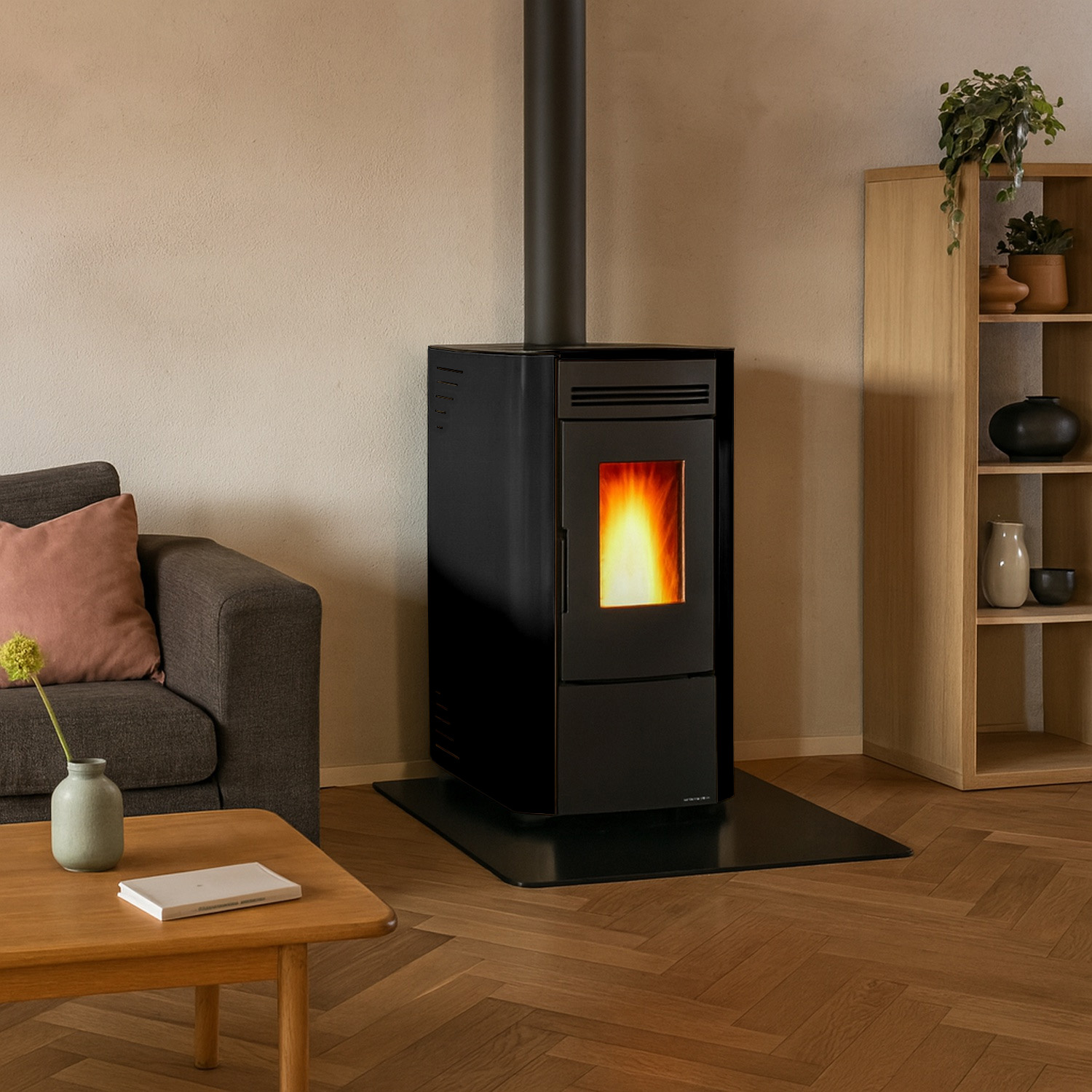 Extraflame Ketty 5.0 Pelletofen Stahl Schwarz