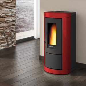 Extraflame Evolution Line Mietta Evo 16 Pelletofen Stahl bordeaux