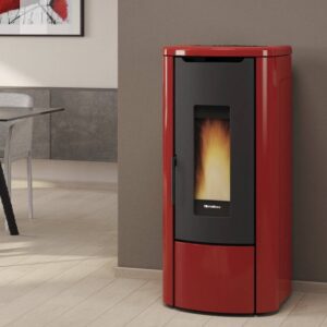Extraflame ROSANNA IDRO 5.0 - Bordeauxrot wassergeführter Pelletofen EVOLUTION LINE