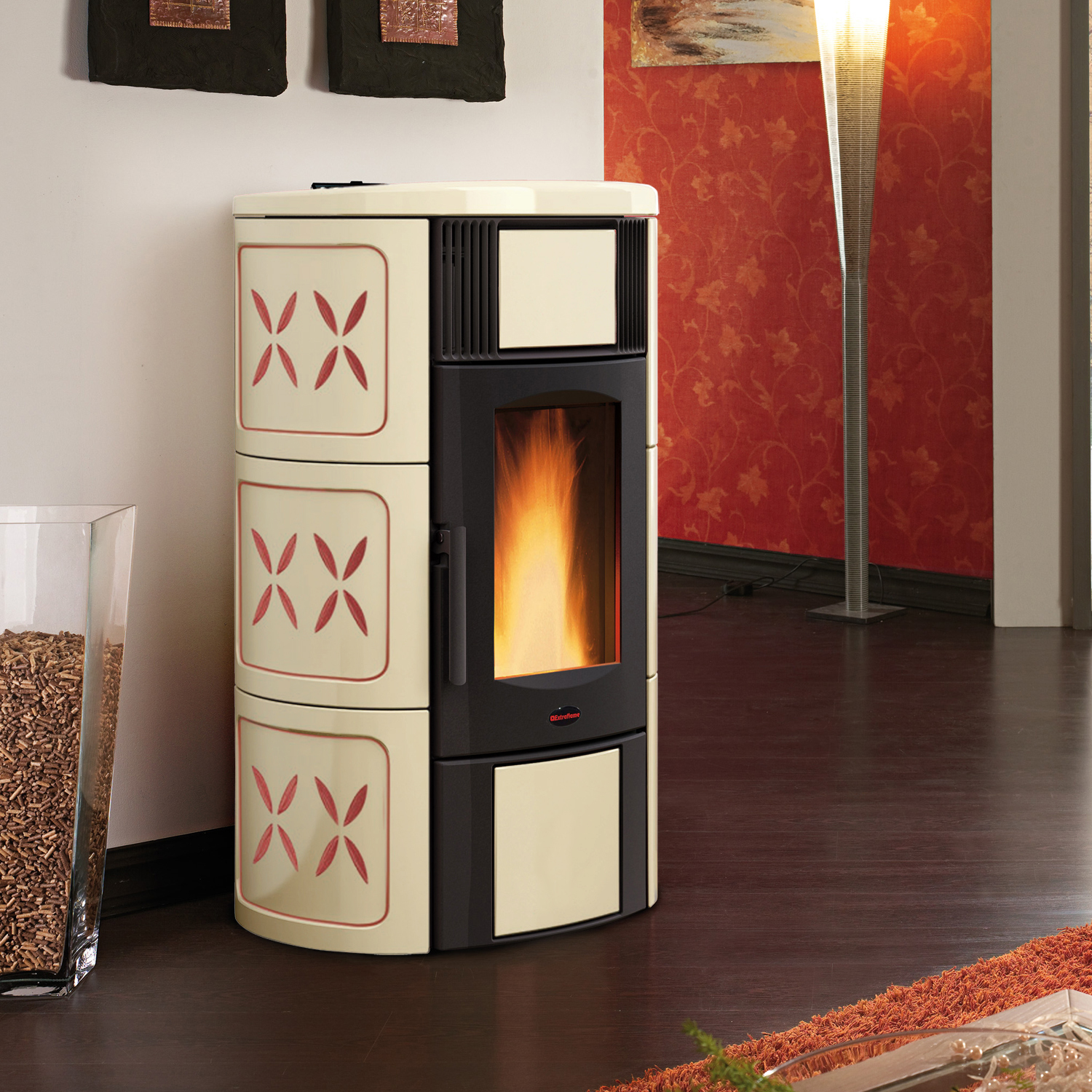 Extraflame ISIDE IDRO 5.0 16 wasserführender Pelletofen Amethyst