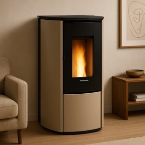 Extraflame KATIA 9 5.0 EVO - Taupe Matt Pelletofen EVOLUTION LINE