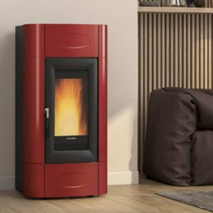 Extraflame ISIDORA IDRO H23 5.0 EVO - Bordeauxrot wassergeführter Pelletofen EVOLUTION LINE