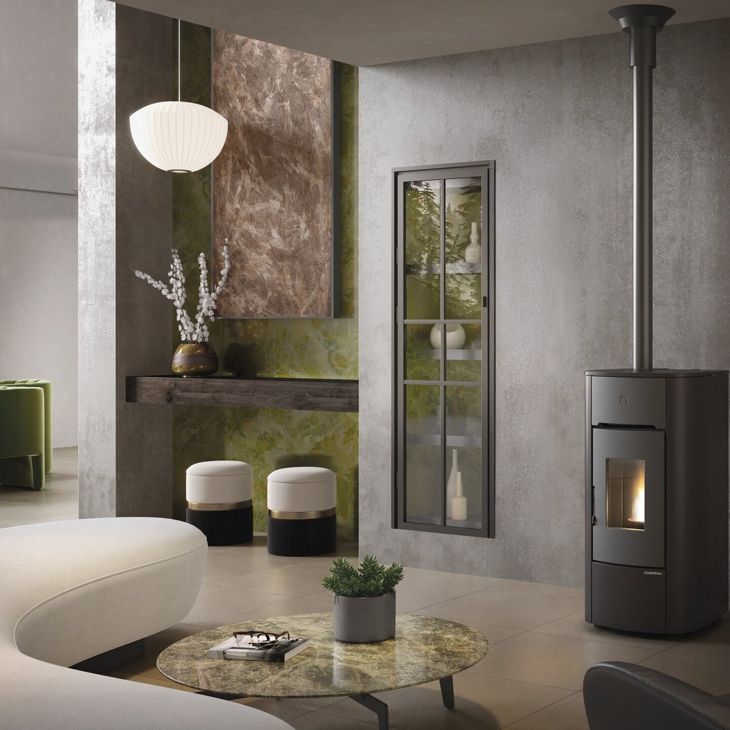 Extraflame ANGELICA PLUS EVO - schwarz Pelletofen PRESTIGE – Bild 3