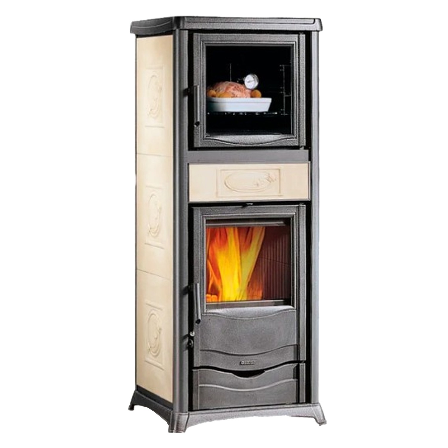 La Nordica Termorossella Plus Forno DSA 16 Liberty Panna Komplett-Set + Kombispeicher THKE/F 600, inkl. Isolierung – Bild 2