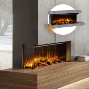 La Nordica Lumen 1200 LED Elektrokamin Stein