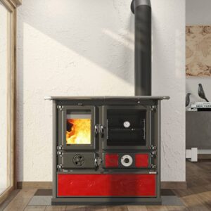 La Nordica Termorosa DSA Lean wasserführender Küchenofen Liberty Bordeaux