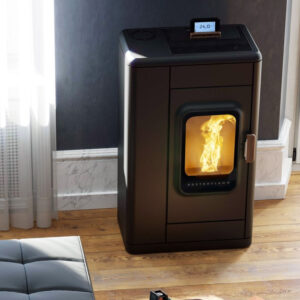Austroflamm Ruby Pelletofen Keramik Dark Anthracite