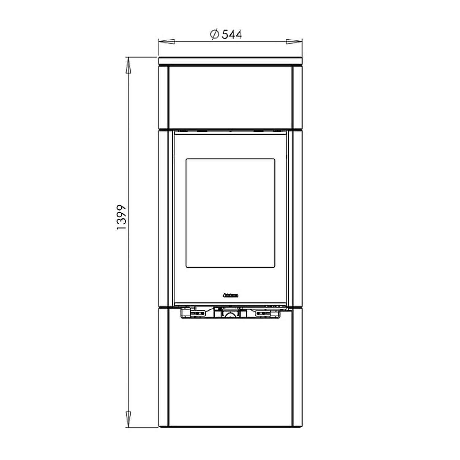 Aduro 9 Lux Ceramic Kaminofen Weiß – Bild 3