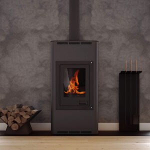 Aquaflam 12 Automatic Wasserführender Kaminofen Black
