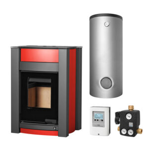 Aquaflam Vario Kalmar 11 kW Basic Red Set + Pufferspeicher TPSM 500