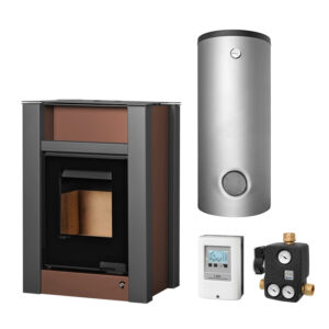 Aquaflam Vario Lend 11 kW Basic Brown Set + Pufferspeicher TPSM 500