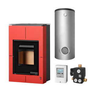 Aquaflam Vario Saporo 11 kW Basic Red Set + Pufferspeicher TPSM 500