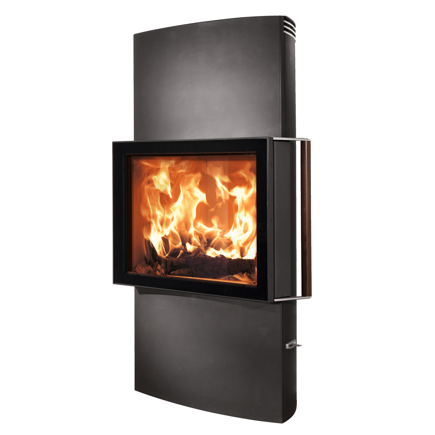 Austroflamm Lounge Xtra Kaminofen Stahl gussgrau, RR oben oder hinten – Bild 2
