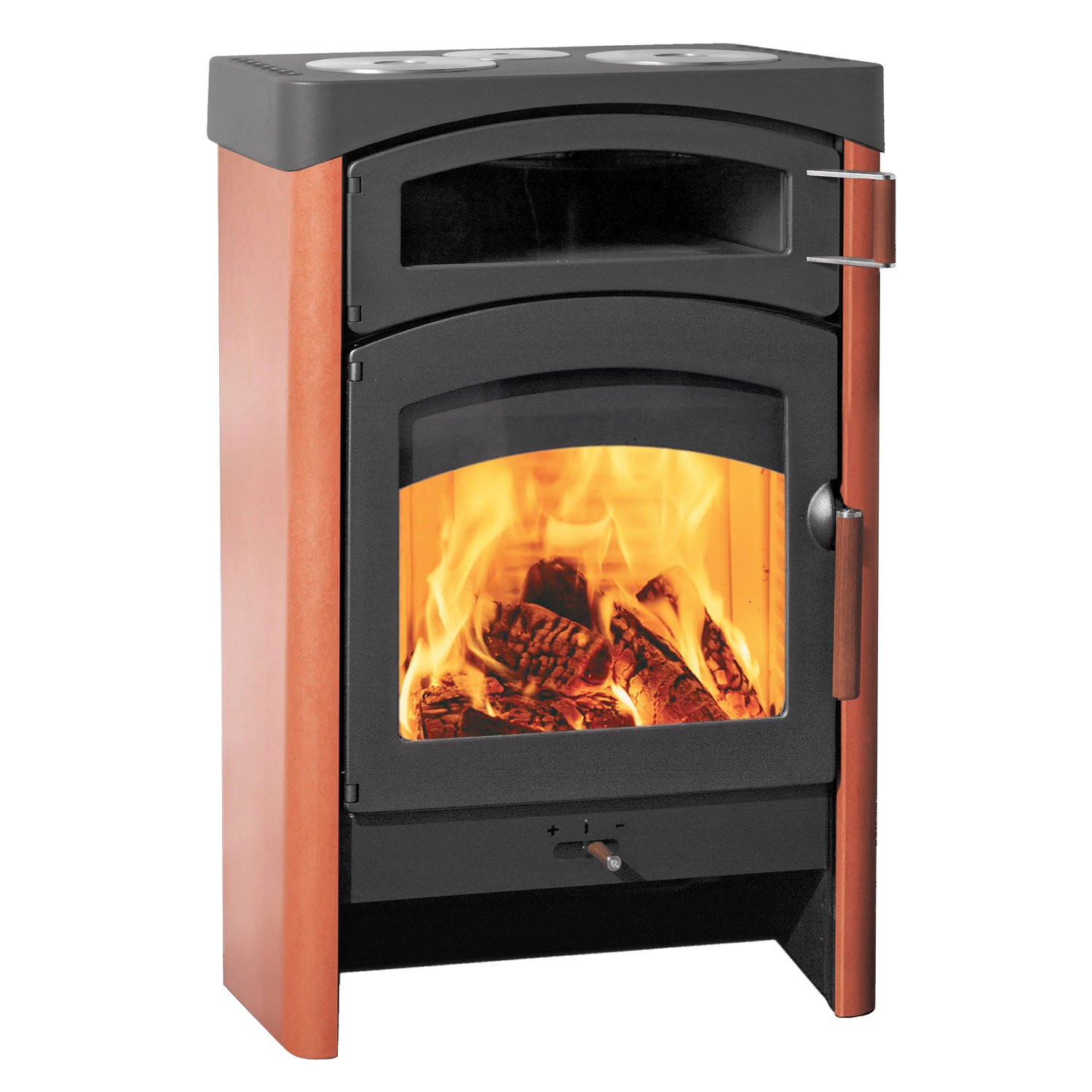 Austroflamm Pallas Back Kaminofen Keramik Erde – Bild 2