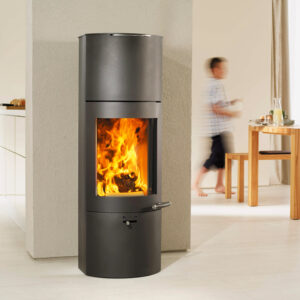Austroflamm Tower Xtra 2.0 Kaminofen Stahl gussgrau, RR oben oder hinten