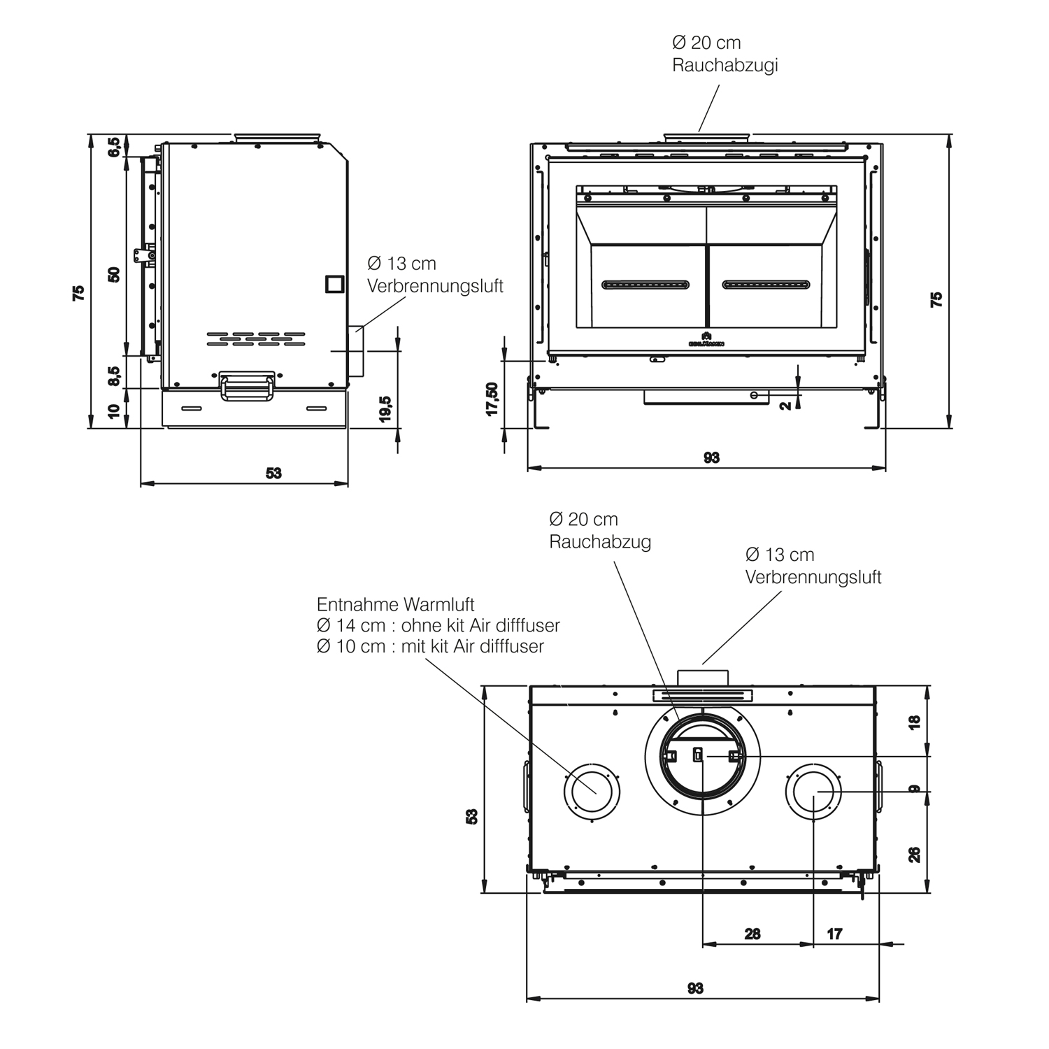 Edilkamin Screen EVO 80/2 Kamineinsatz - Image 7