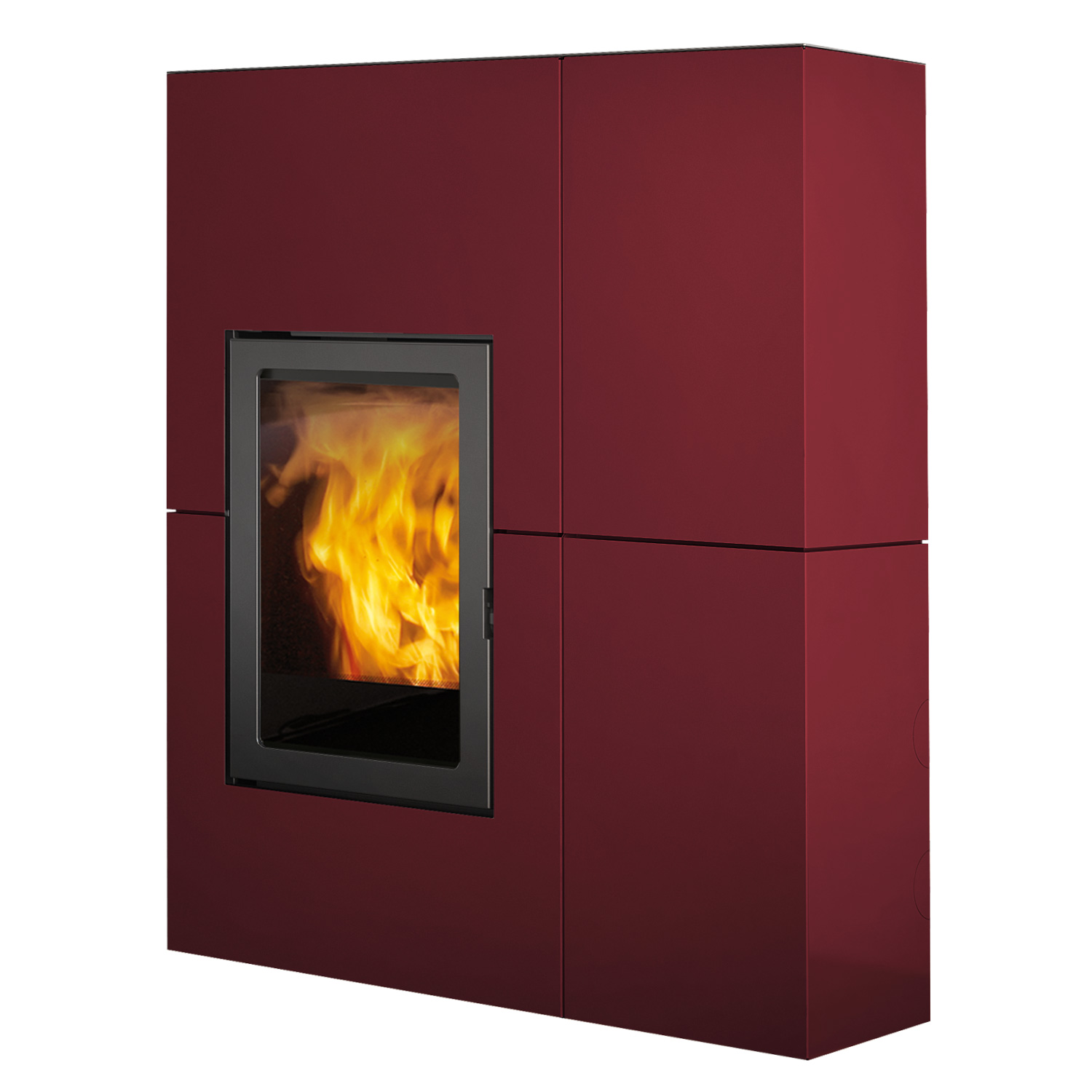 Edilkamin Blade 12++ Evo Pelletofen Stahl bordeaux – Bild 2