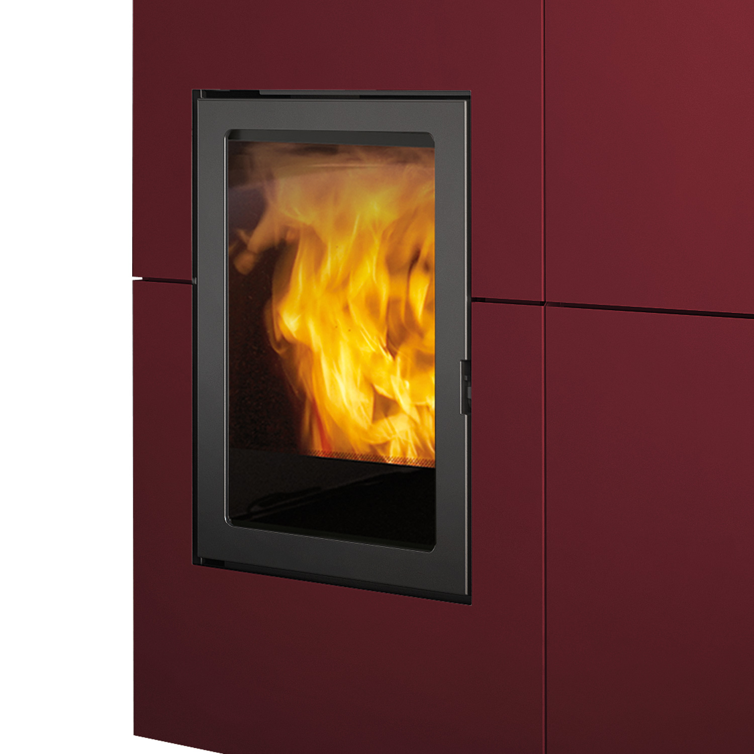 Edilkamin Blade 12++ Evo Pelletofen Stahl bordeaux – Bild 3