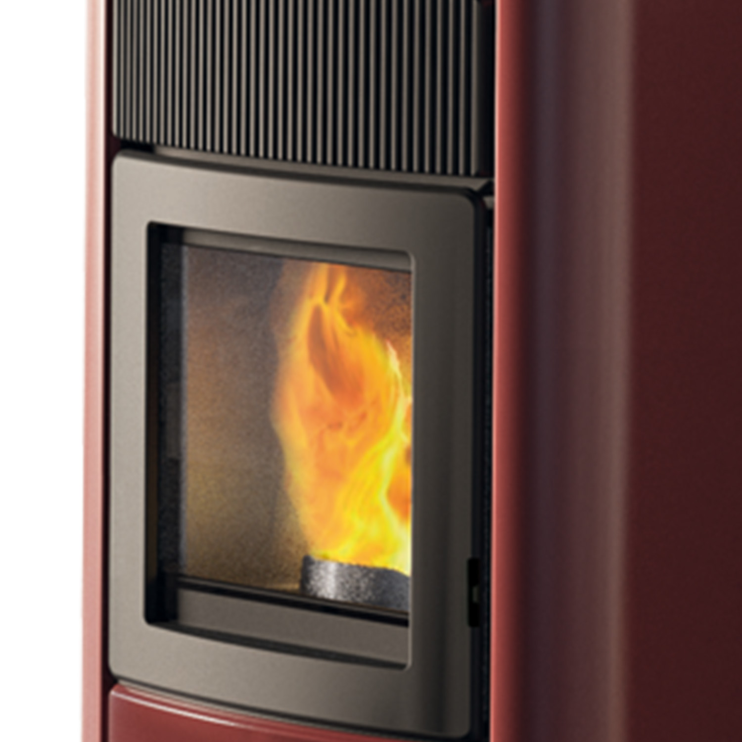 EK63 Monday 130++ Evo Pelletofen bordeaux – Bild 3