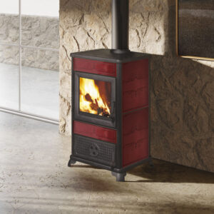 EK63 Fancy Evo Kaminofen Keramik bordeaux