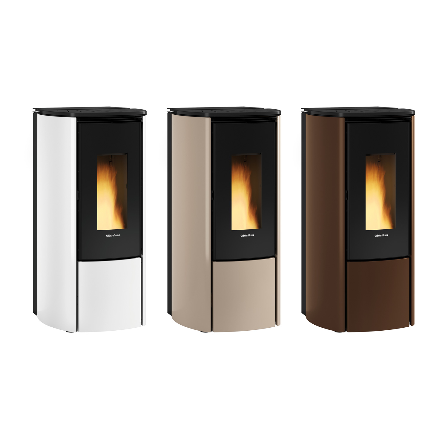 Extraflame Evolution Line Katia 9 Pelletofen Stahl Bronze – Bild 11