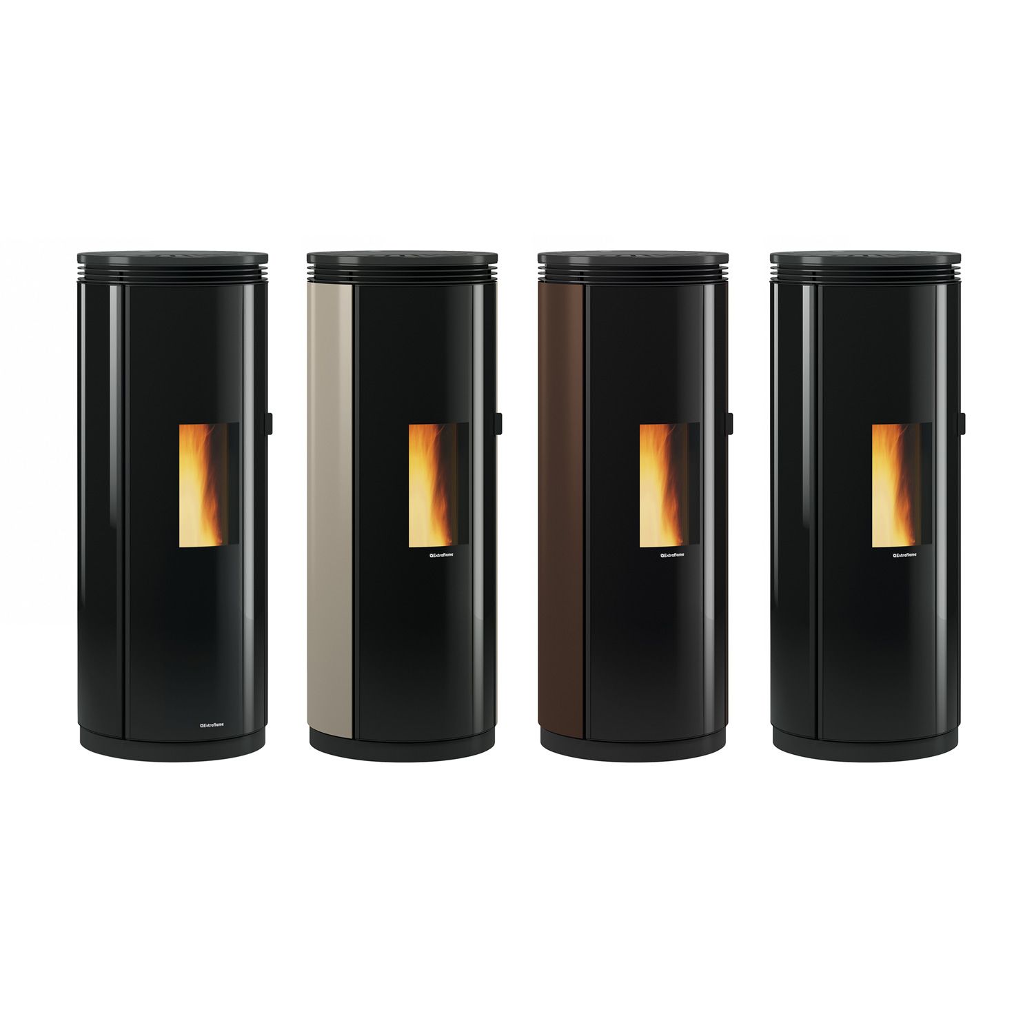 Extraflame Evolution Line Pamela Pelletofen Stahl Bronze – Bild 6