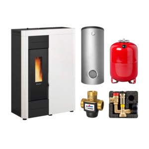 Extraflame Virna Idro Bianco Set + Pufferspeicher TPSM 600
