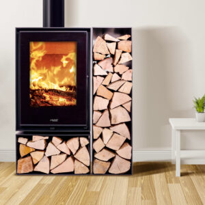 Kunst Stoves Ficus Kaminofen mit doppeltem Holzfach