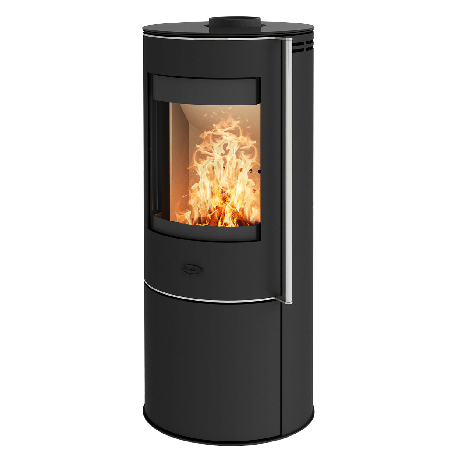 Fireplace Elite Toronto Kaminofen Stahl Schwarz mit Abdeckplatte Glas – Bild 2