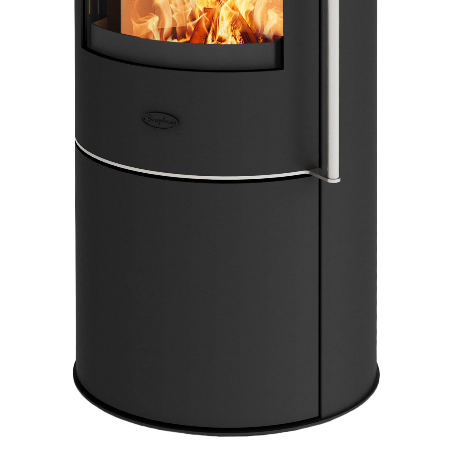 Fireplace Elite Toronto Kaminofen Stahl Schwarz mit Abdeckplatte Glas – Bild 5