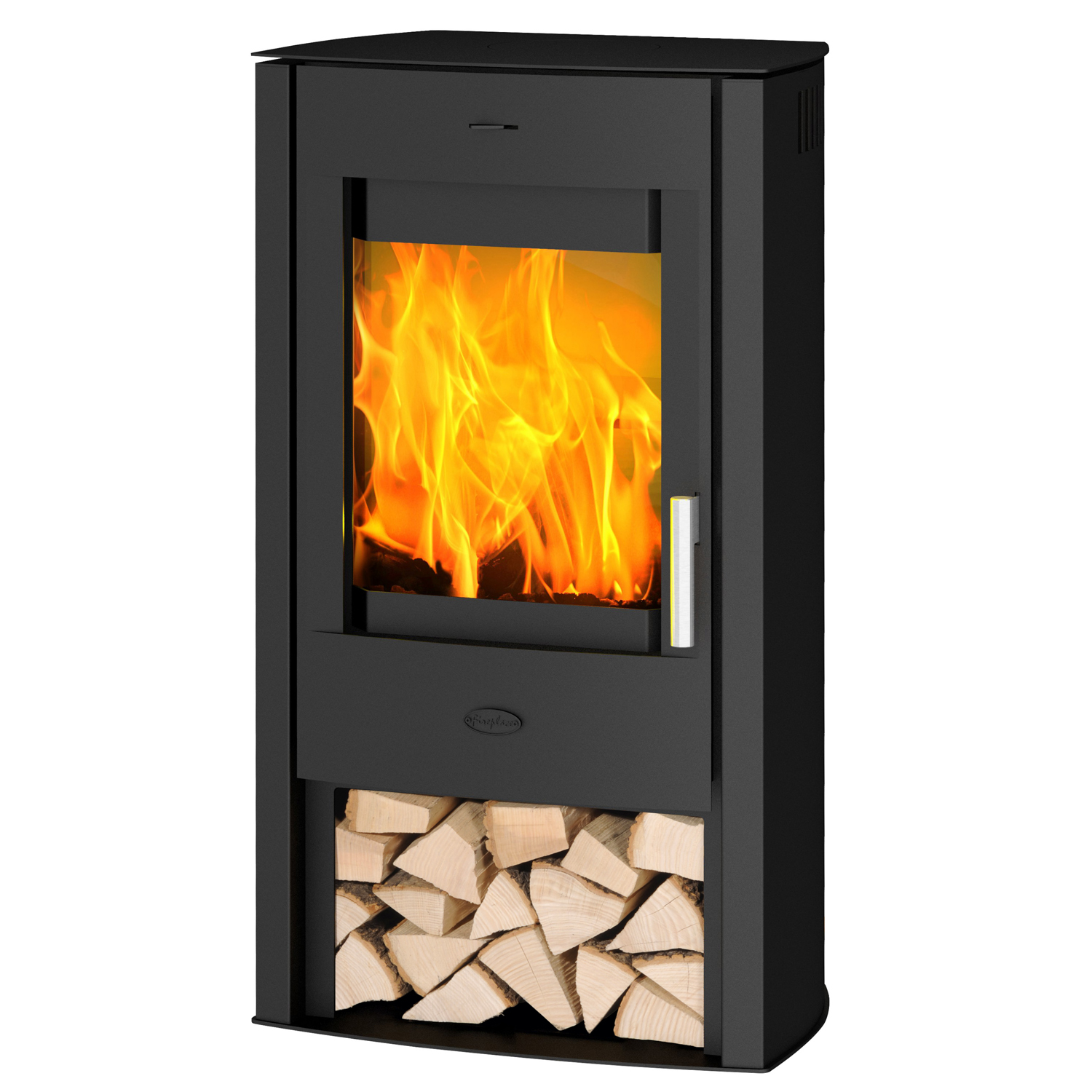 Fireplace Tuvalu Kaminofen Stahl Schwarz – Bild 2