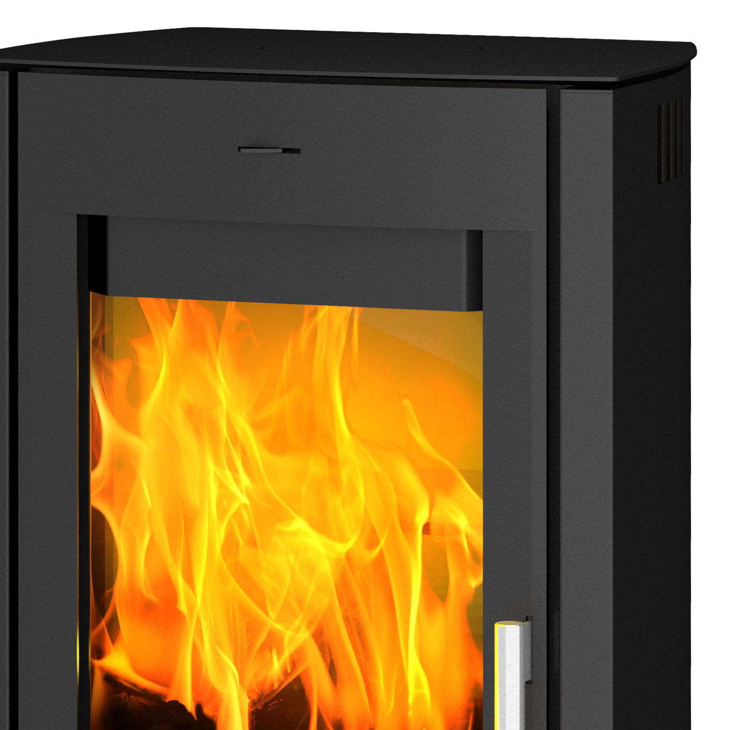 Fireplace Tuvalu Kaminofen Stahl Schwarz – Bild 3