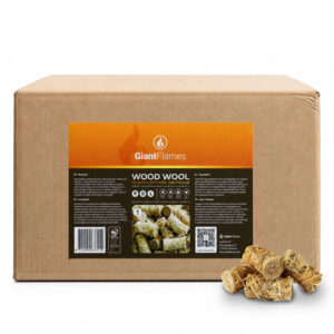 Giant Flames Anzündwolle Box ca 415 Einheiten (5kg)