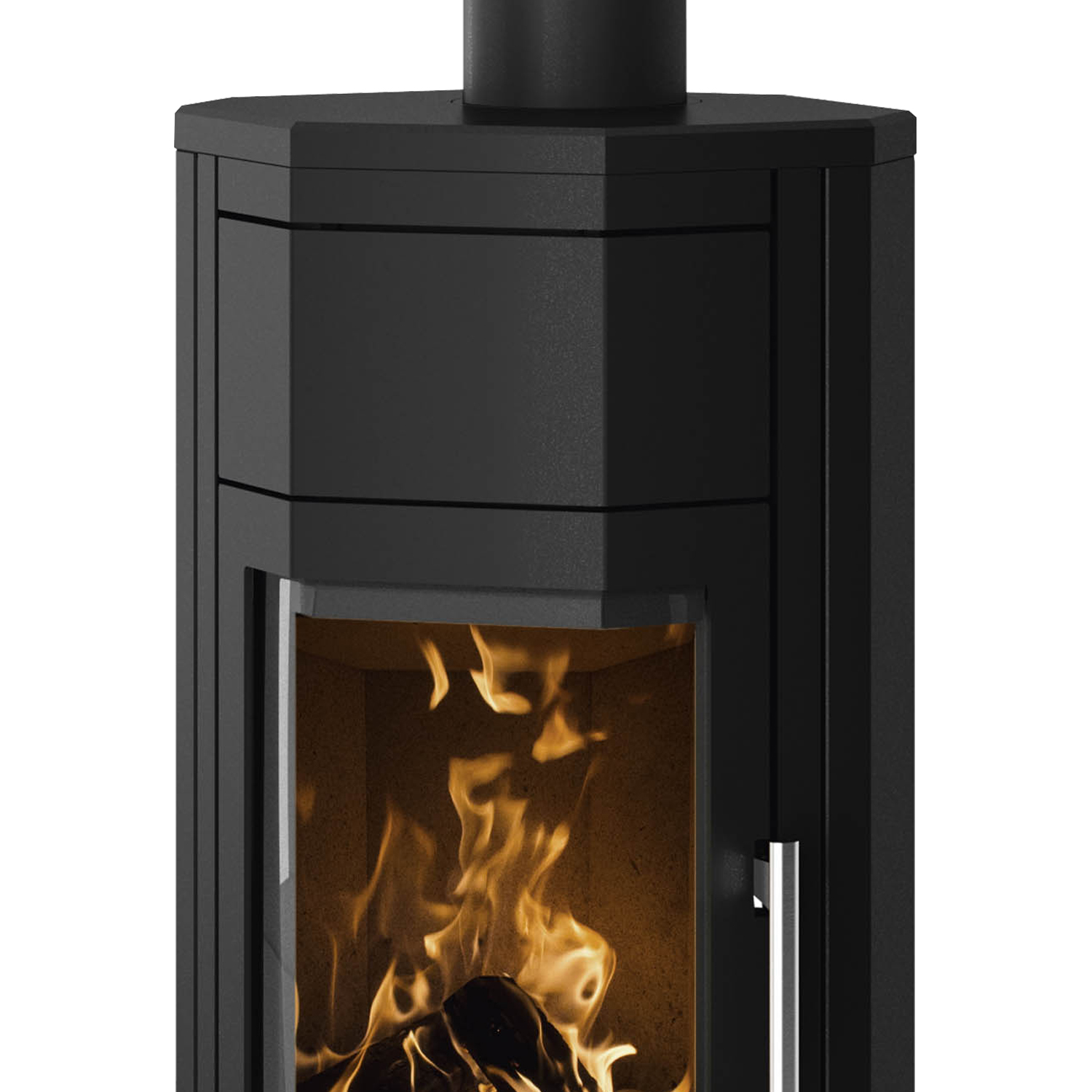 Justus Usedom 5 W+ 2.0 Kaminofen Stahl Schwarz – Bild 3