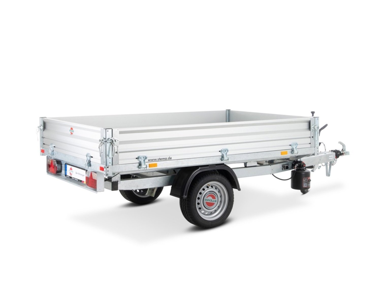 STEMA RKE O2 13-27-15.1 ALU ROKO1 Heckkipper mit Handpumpe – Bild 3
